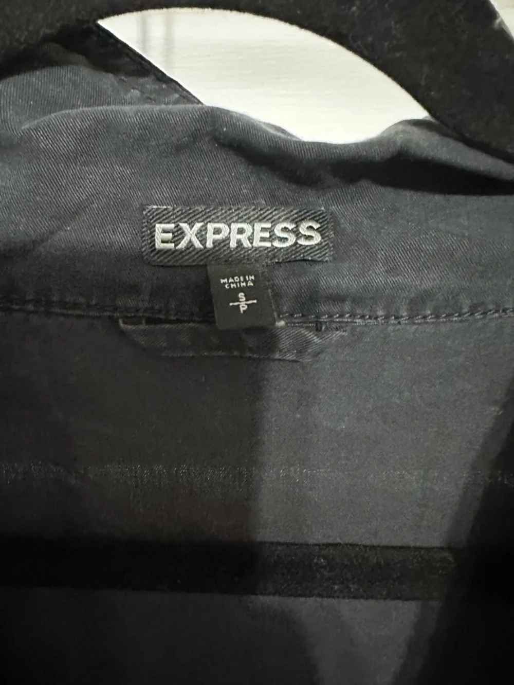 Express Black Moto-Style Zip Jacket - Picture 2 of 3
